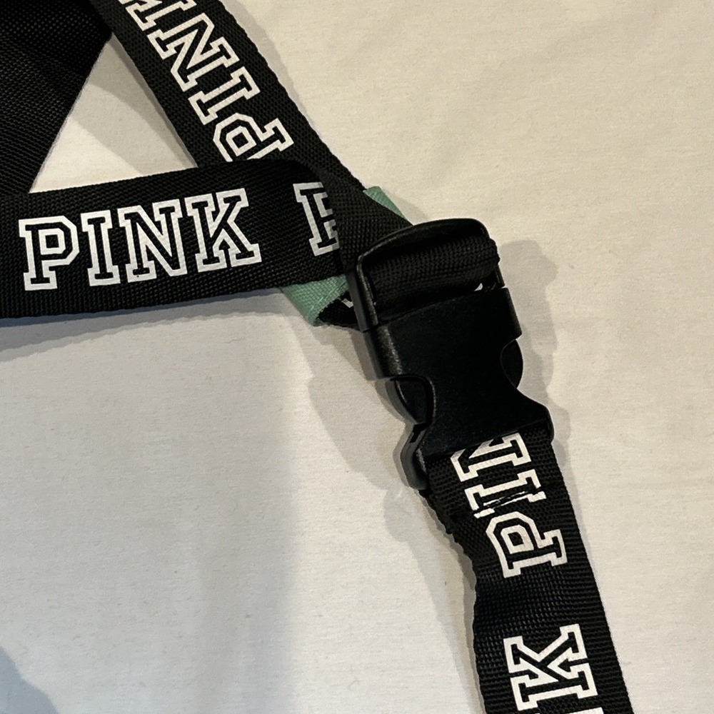 Victorias Secret PINK‎ TealWe Run This Beach Fanny Pack Waist Bag Purse & Koozie - Picture 4 of 8